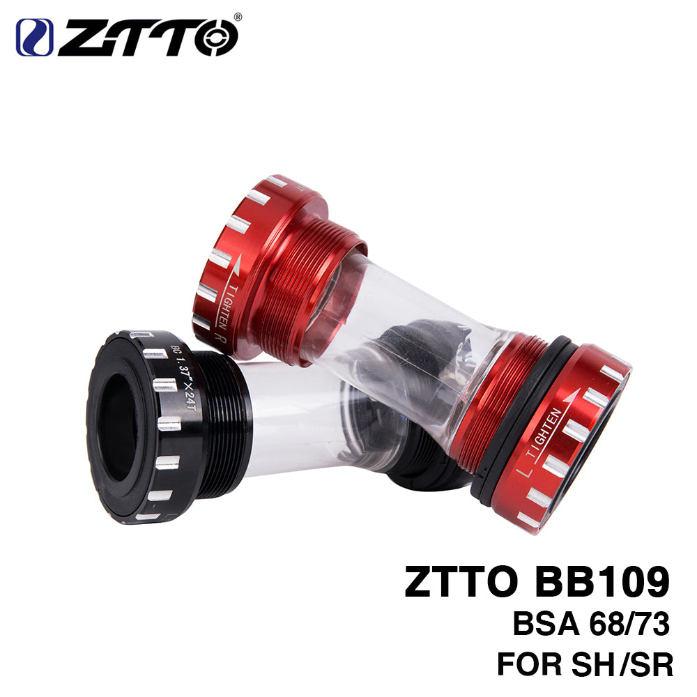ZTTO Bicycle Bottom Bracket BB109 BB68 BSA68 bsa73 MTB Road Bike Parts for Parts 24mm K7 22mm GXP Crankset