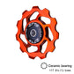 ZTTO Bicycle Parts MTB Bicycle Rear Derailleur Jockey Wheel Ceramic Bearing Pulley AL7075 CNC Guide Roller Idler 4mm 5mm 6mm 11T