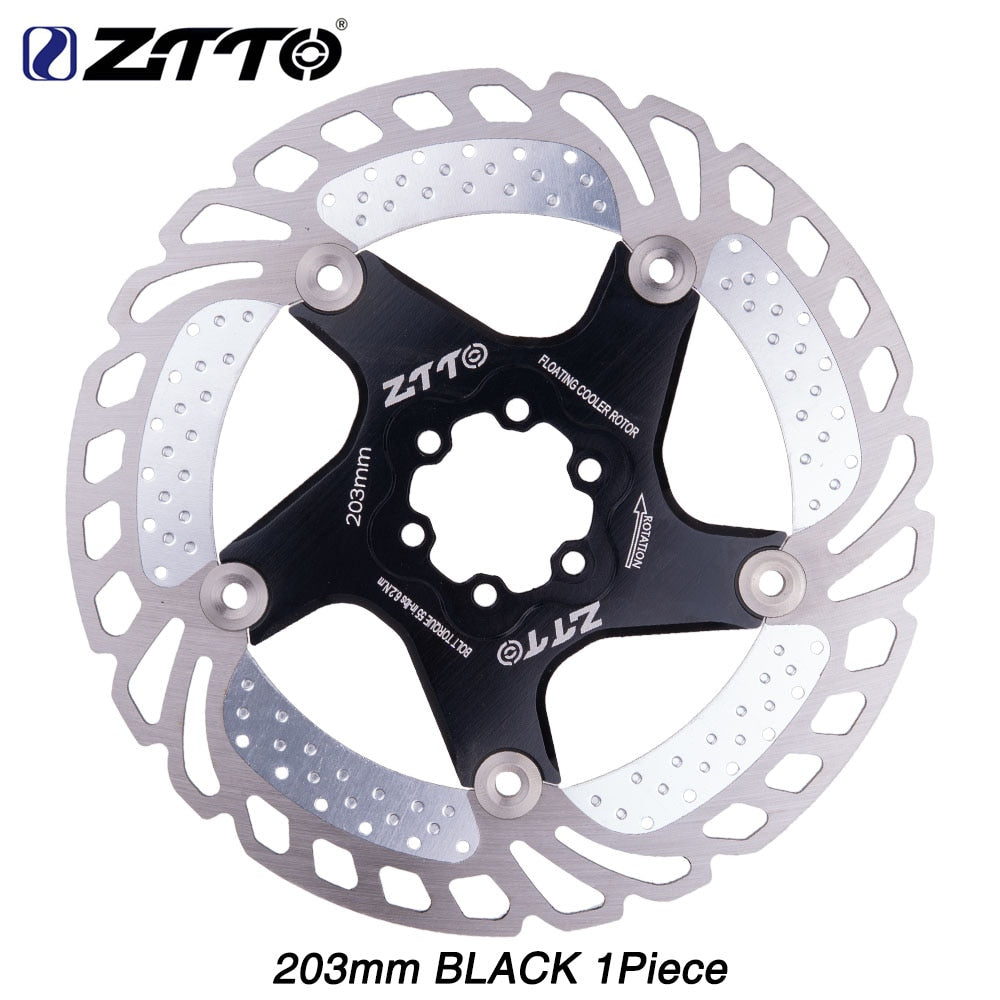 ZTTO Bicycle Brake Cooling Disc Floating Ice Rotor For MTB Gravel Road Bike 203mm 180mm 160mm 140 Cool Down Heat Sink RT99 RT86