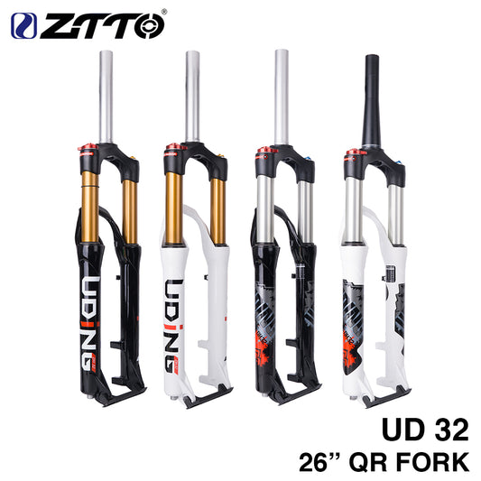 ZTTO 32RL Air Fork 26 Inch Travel 100mm MTB Bicycle Fork Suspension Bike Parts Manual Control Lockout DAMPING