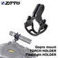 ZTTO Bicycle Light TORCH Holder Flashlight Bracket Road Bike MTB bicycle parts adjusteable for Gopro mount