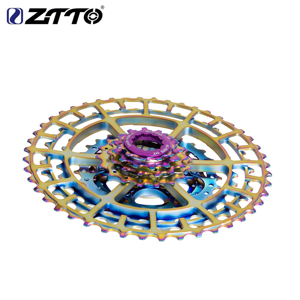 ZTTO 10 Speed Bicycle 11-46T SLR 2 Rainbow Cassette HG System 10s ultralight 46T CNC 10v k7 For MTB X0 X9 X7 M610 M781 M786