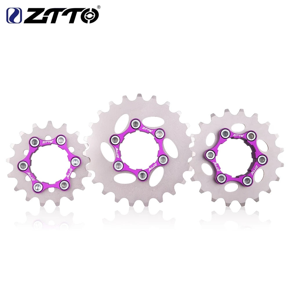 ZTTO MTB Single Speed Cassette One Speed Cog 1Speed Gear Fixed 16T 17T 18T 19T 20T 21T 22T 23T HG Freewheel K7 Bicycle Sprocket