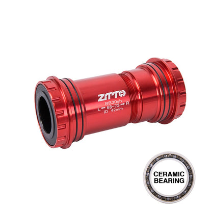 ZTTO BB30 24mm Bottom Brackets Ceramic Bearing Adapter Bicycle 42mm Center Shell Press Fit Axle MTB Road Bike Dual Silicone Seal