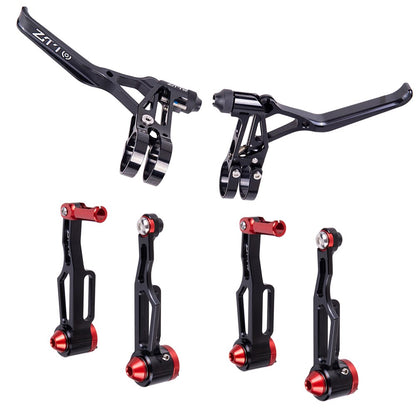 ZTTO Ultralight Folding Bike V-Brake Caliper CNC V Brake Lever Kid Bicycle Rim Brakes Lightweight Set Adjustable