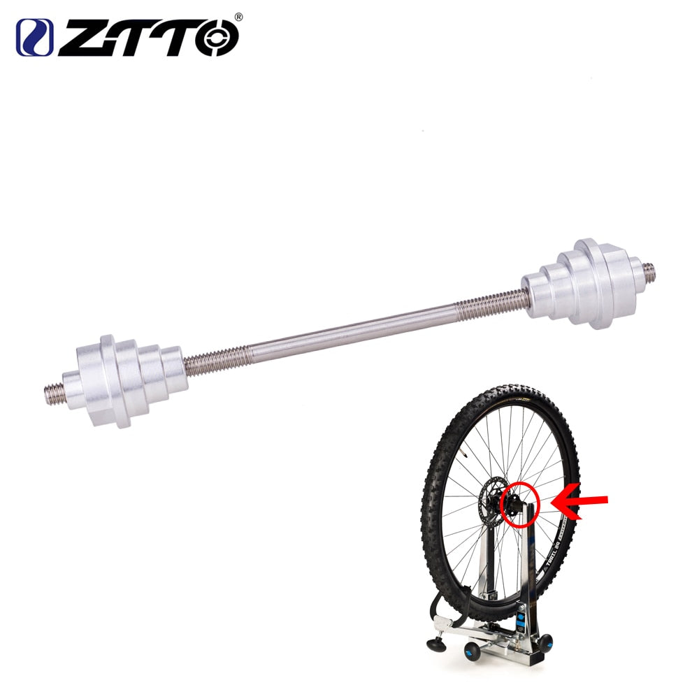 ZTTO Wheel Truing Stand Adapter Tool Hub Rim Tuner 20mm 15mm 12mm to 9mm QR Thru Axle Adaptor 100x15 100x12 142x12 Quick Release