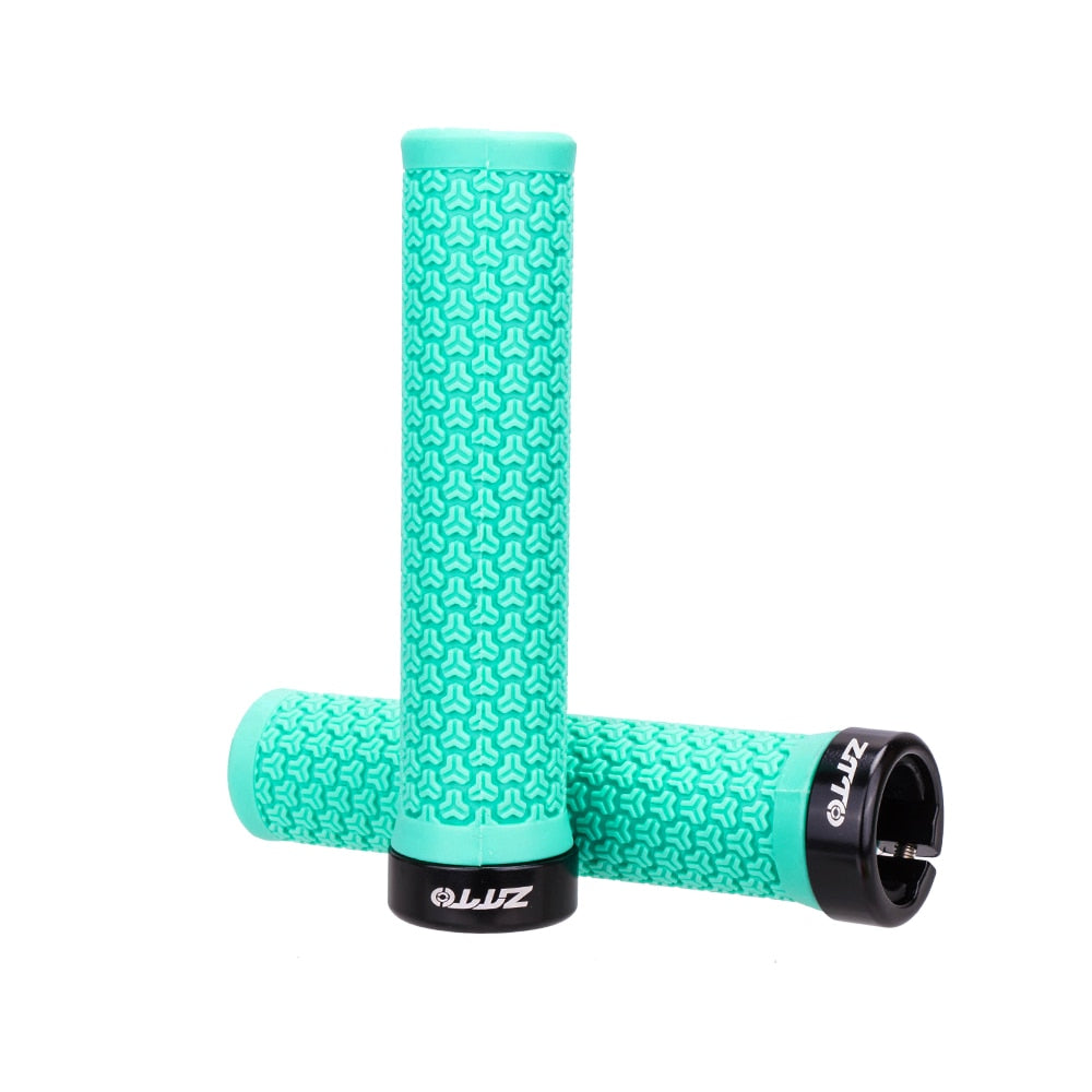 ZTTO MTB Grips Mountain Bike Lockable Aluminum Clamp Grip Lock On Anti-Slip Rubber Bicycle Shock-Proof Handle AG13