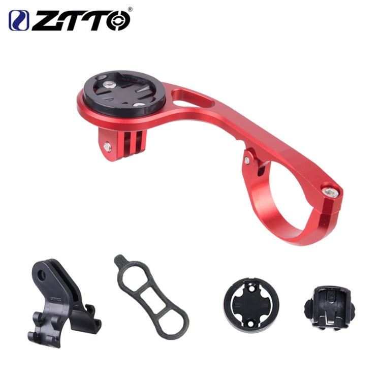 ZTTO Bicycle Out Front Aluminum Computer Holder GPS Mount FlashLight stander Sturdy Cameras Rack for Road Bike 25.4 31.8mm