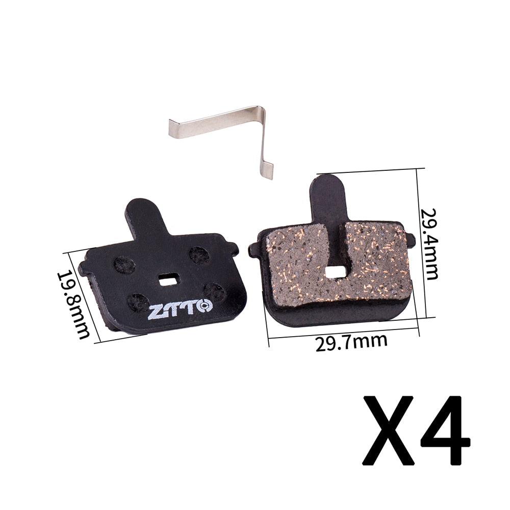 ZTTO 4Pairs MTB Semi Metal Quiet Ceramic Brake Pads Universal For M8020 Rival M6100 Apex mt200 Guide Code Force  Disc Brake