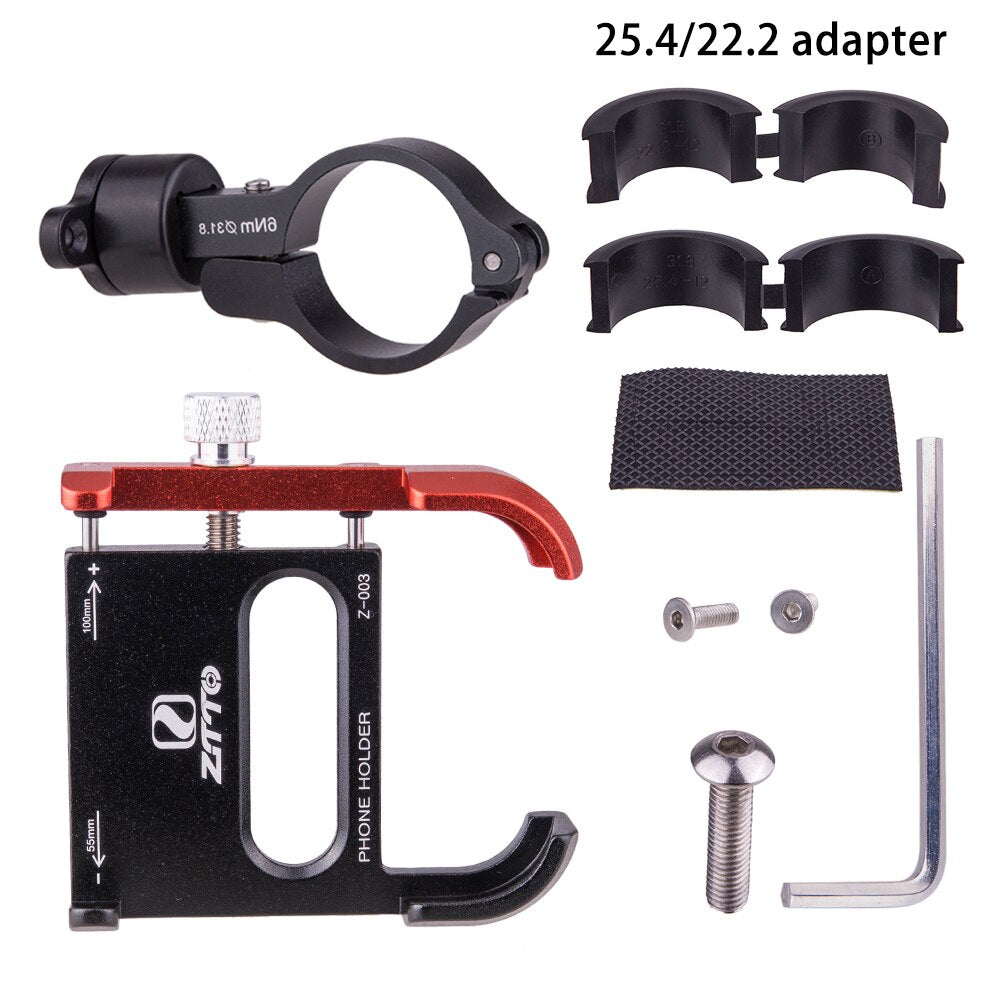 ZTTO Bicycle Phone Holder Two-color Full Cover Universal Holder Bicycle Handlebar Cell Holder 360 adjustable 4 to 7 inch phone