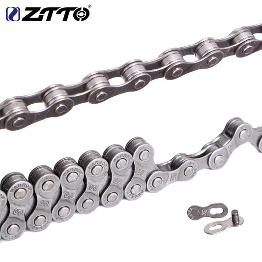 ZTTO 6 7 8 Speed Chain  Mountain Bike Road Bicycle Parts High Quality Durable Chains missing link for parts K7 System MTB