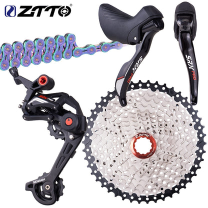 ZTTO Gravel Bike 1x11 Groupset CX Bicycle 46T 50T 11 Speed Shifter Mechanical Brake Clutch Derailleur Cassette Road Group Set