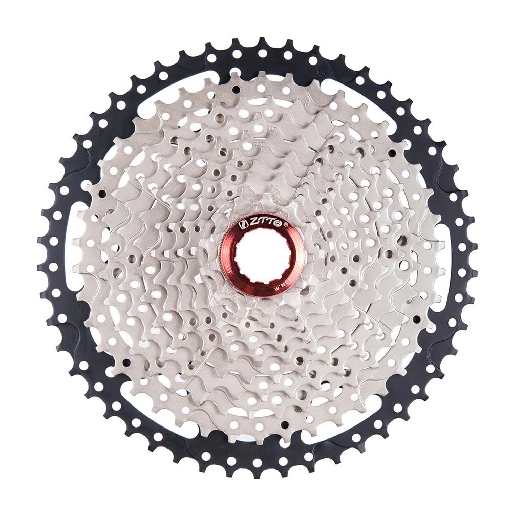 ZTTO 11s 11 Speed 11-50t Freewheel Cassette Black Silver Flywheel Wide Ratio  durability for MTB Mountain  Bicycle