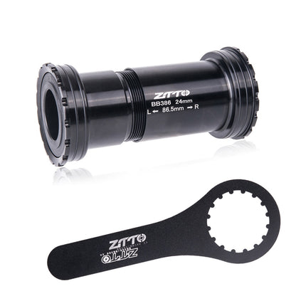 ZTTO BB386 CERAMIC 24 EVO Threaded Lock Press Fit Bottom Bracket for 386 Frame to 24mm Crankset Quality Center Adapter
