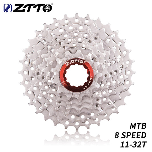 ZTTO 8 Speed 11-32T Bicycle Cassette Mountain Bike 8speed Steel 8s 8v K7 Freewheel Flywheel Bicycle Parts For M410 M360 M310