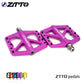 ZTTO Bicycle High Strength MTB Plastic Pedals Bearings DU Bushing for Mountain Bike XC AM BMX Anti-slip Big Foot Flat Nylon