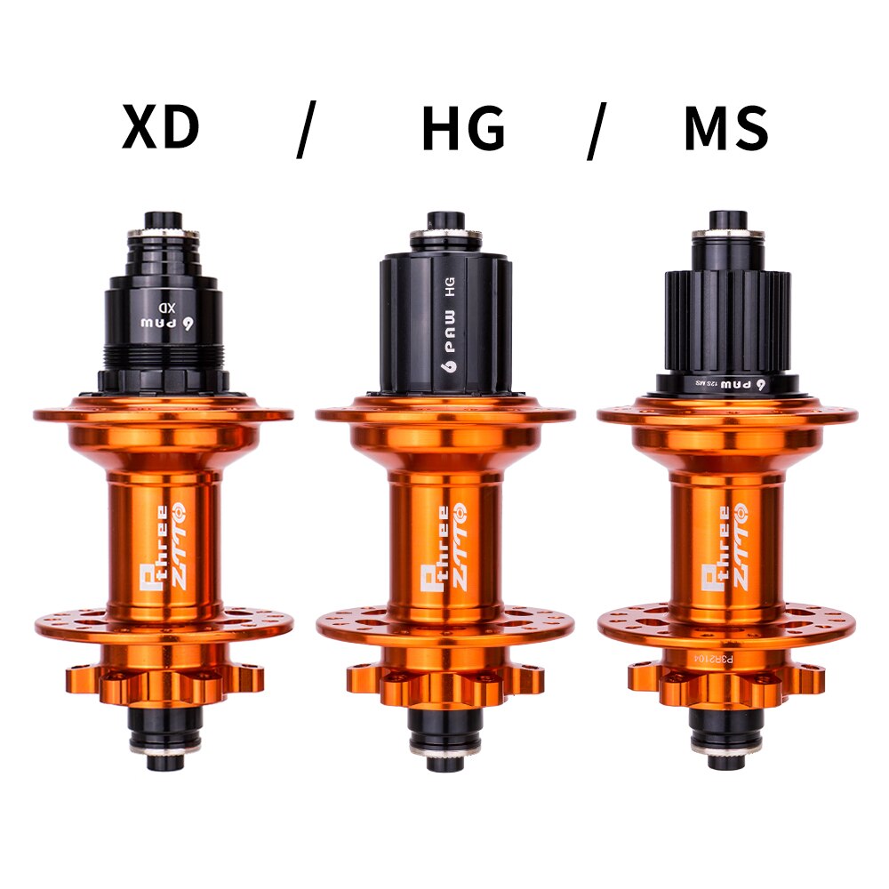 ZTTO MTB 6 Pawls Disc Brake Hub 32 Holes P3 VS DT 370 xm490 D042SB 32h Maza  Thru Axle Quick Release 142x12 135x10 Sealed Bearing