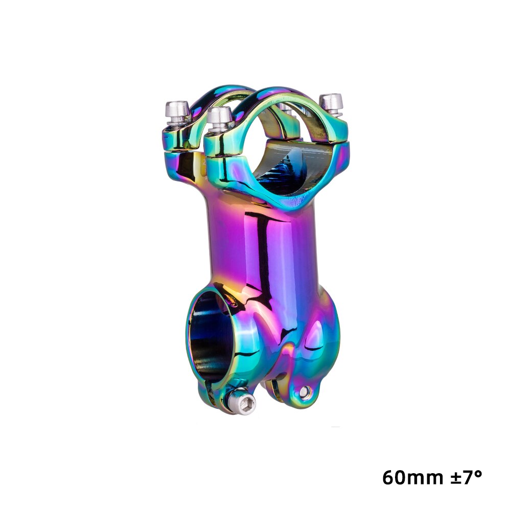 slicks mountainbike ZTTO Rainbow MTB Road Bike Oil Slick Stem 17 7 Degree 60 70 80 90mm Hi