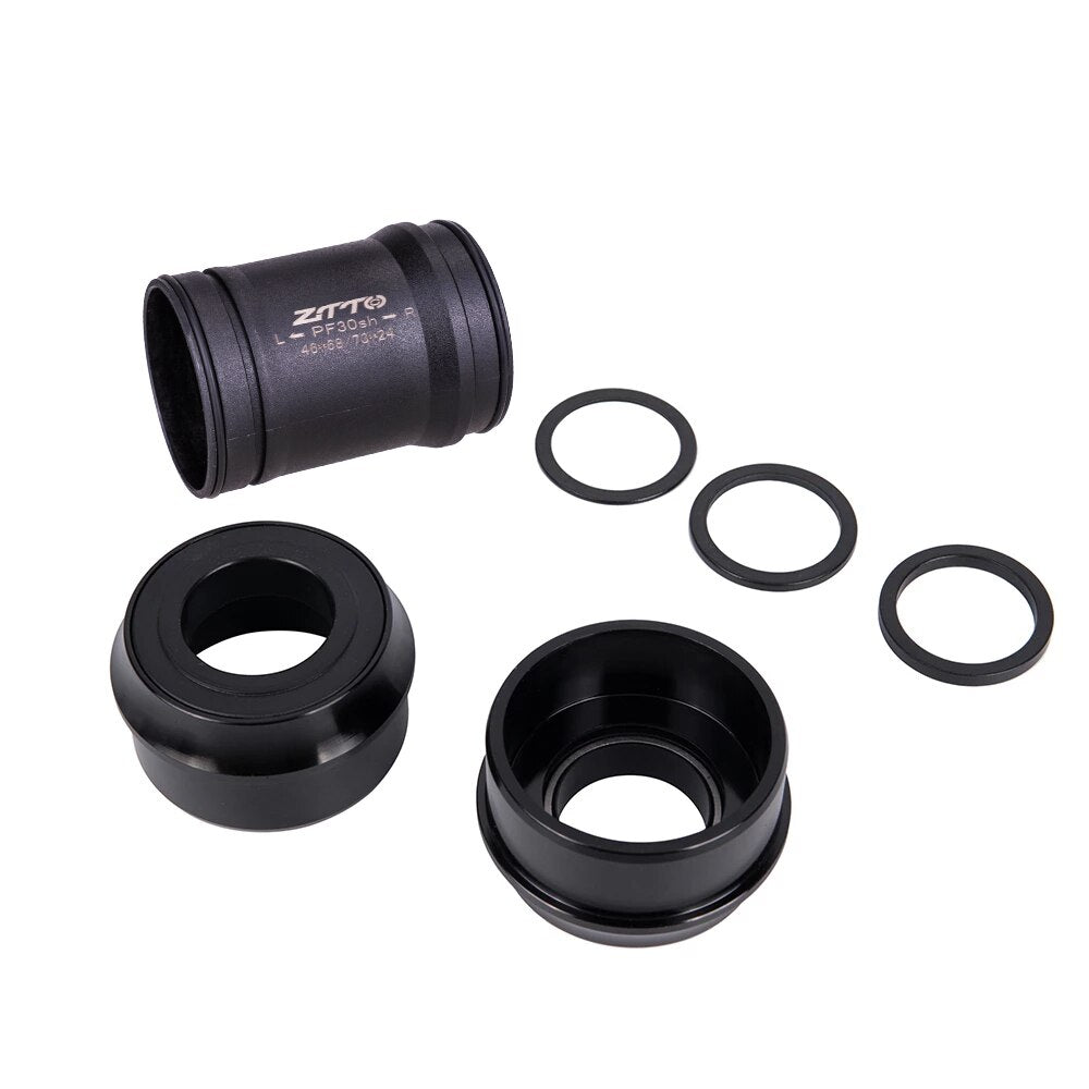 ZTTO PF30sh BB PF30 24 Adapter Bicycle Press Fit Bottom Brackets MTB Road Mountain Bike Parts for PF30 68/73mm 46mm Frame Shell