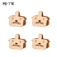 ZTTO 4Pairs MTB Road Bike Full Metal Disc Brake Pads MT200 M8100 Flat Mount R8070 R7070 R8020 G03TI G04TI Level Guide Code Cx1