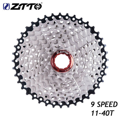 ZTTO MTB 9 Speed 11-40T 11-42T Cassette 9speed 11- 42 Bicycle Freewheel 11-40 9s for M430 M4000 High Quality Mountain Bike K7
