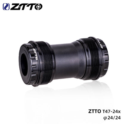 ZTTO Bicycle T47 Bottom Bracket 24 Crankset DUB 29 30mm Sealed Bearing Thread 47 68 73mm Shell 28.99mm Spline Axis MTB Road Bike