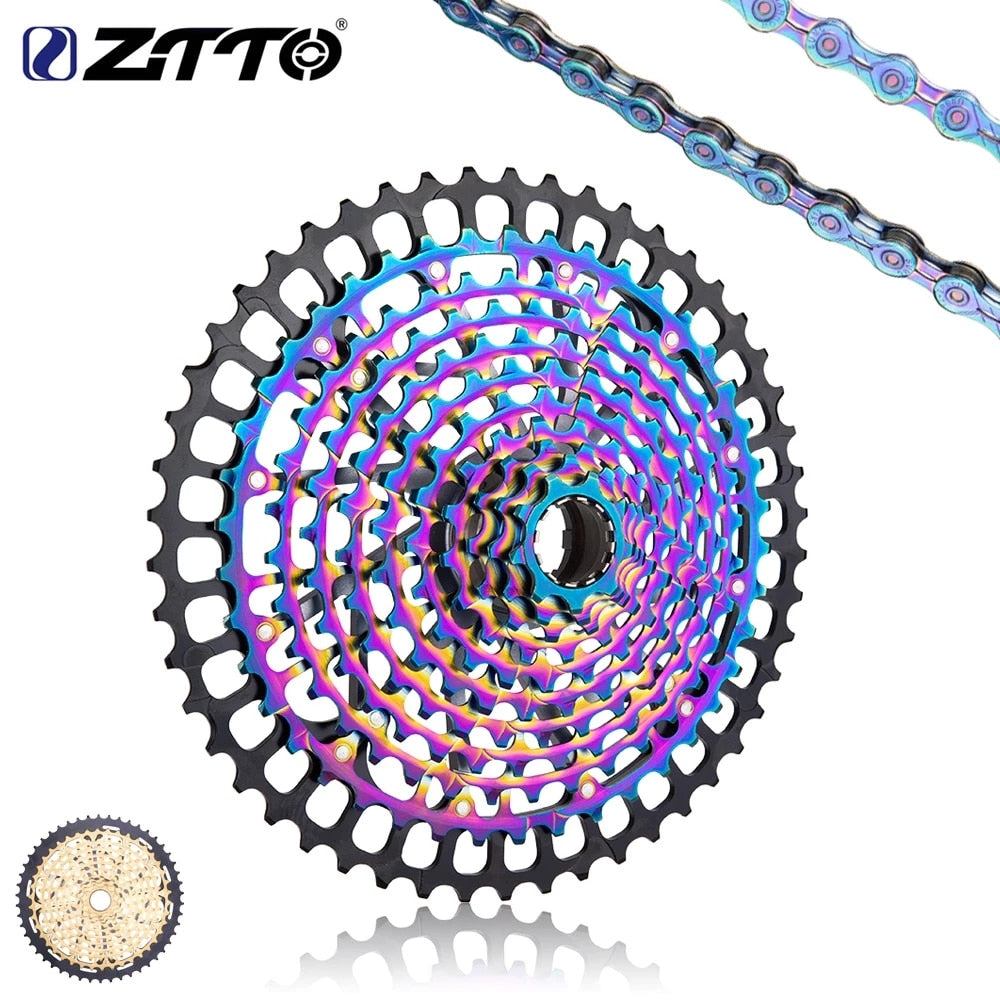 ZTTO MTB 11 Speed 9-50T Cassette XD Ultimate Pro ULT Golden Rainbow 372g Steel Durable Sprocket Ultralight 11s 9-50 k7 9 to 50