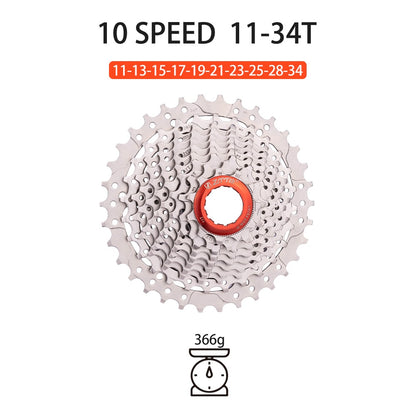 ZTTO 10 Speed Road Bike Cassette 11-25 11-28 11-30 11-34 11-36  Gravel 10s Bicycle Freewheel 10v 10Speed 4700 105 Compatible