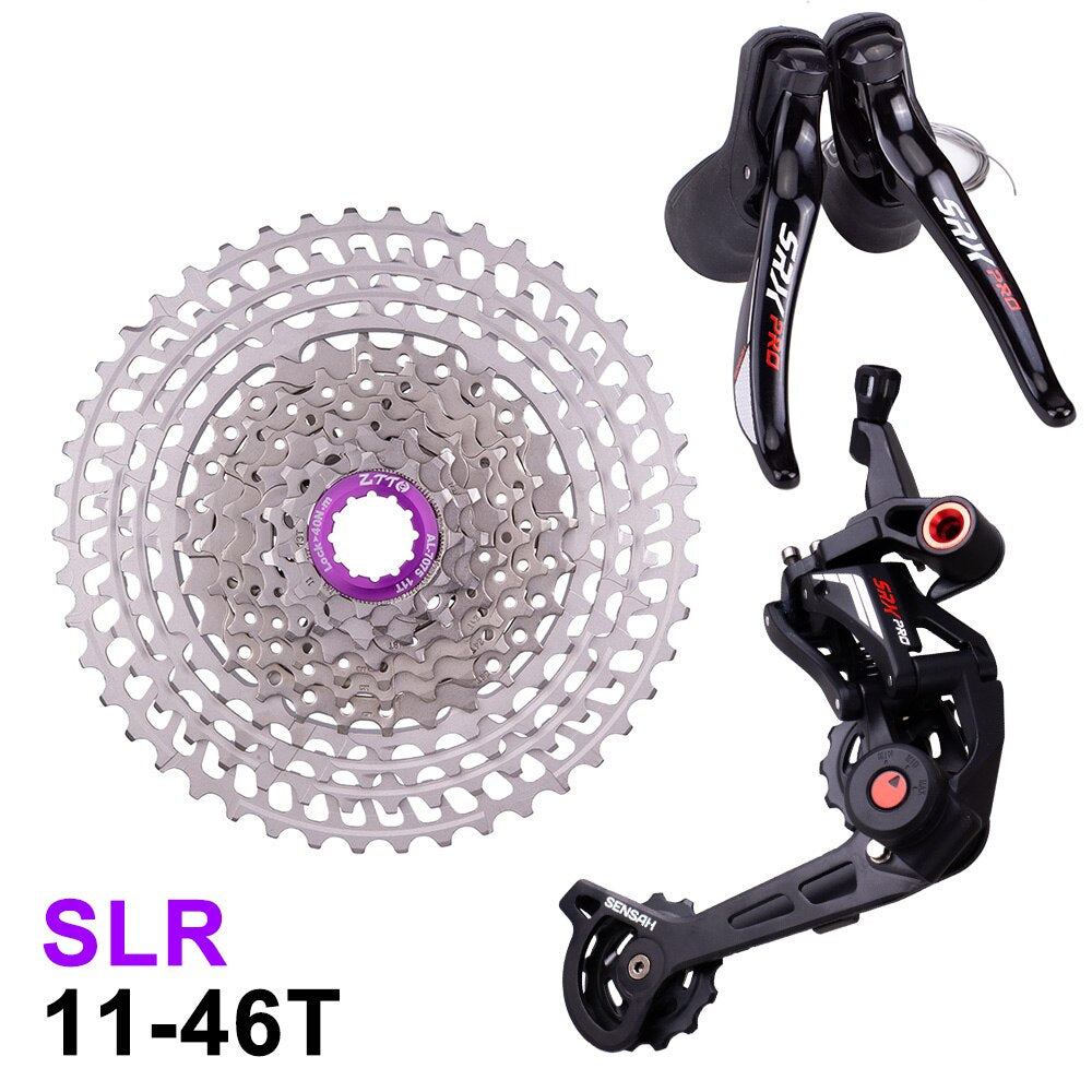 ZTTO 1x11 Speed Gravel Bike Groupset Clutch Derailleur Fit 46T 50T 11s Cassette Light Weight Bicycle Shift Brake Road Group Set