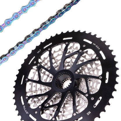 ZTTO Ultimate MTB 12 Speed Lightweight 376g Cassette 10-50T MS ULT Micro K7 Spline 12speed For M6100 M7100 M8100 Mountain Bike