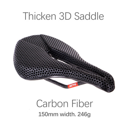 ZTTO Bicycle 3D Printed Saddle Titanium Carbon Rails Ti Power Patented Material Comfortable Road Bike MTB Seat Honeycomb Cushion