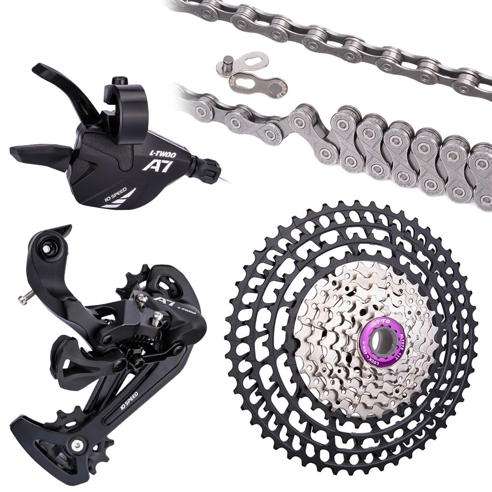 ZTTO MTB 10 Speed 11-42T 10v Groupset 11/50T Wide Range Cassette 11-36T K7 With Chain Shifter Derailleur 10s Group Mountain Bike