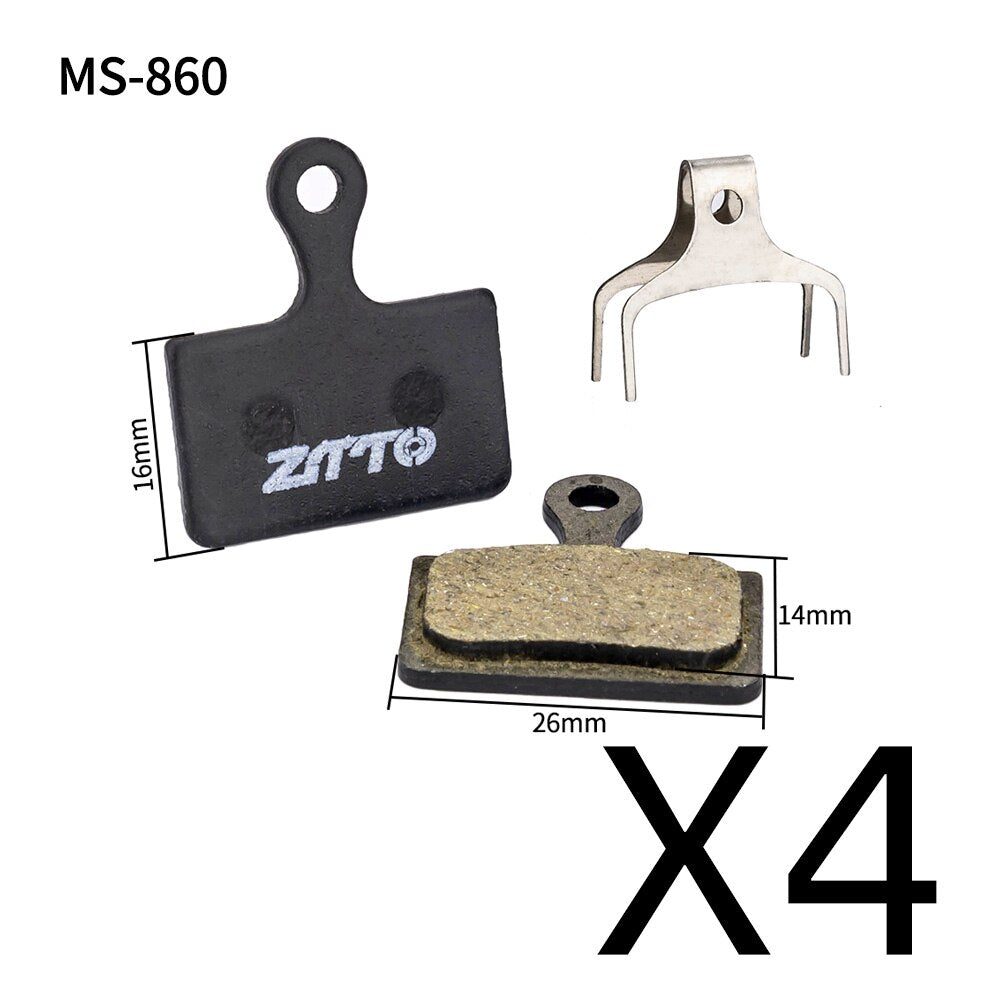 ZTTO 4Pairs MTB Semi Metal Quiet Ceramic Brake Pads Universal For M8020 Rival M6100 Apex mt200 Guide Code Force  Disc Brake
