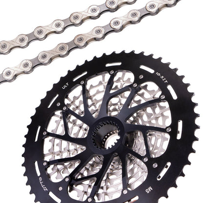 ZTTO Ultimate MTB 12 Speed Lightweight 376g Cassette 10-50T MS ULT Micro K7 Spline 12speed For M6100 M7100 M8100 Mountain Bike