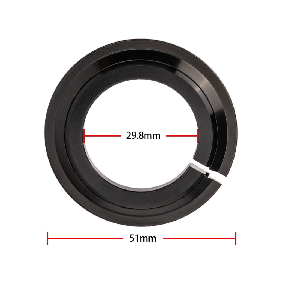 ZTTO Bicycle Headset Crown Base Ring 1 1/8" Aluminum Alloy 1/2" Spacer Diameter for 28.6 Straight Fork 44mm Bike