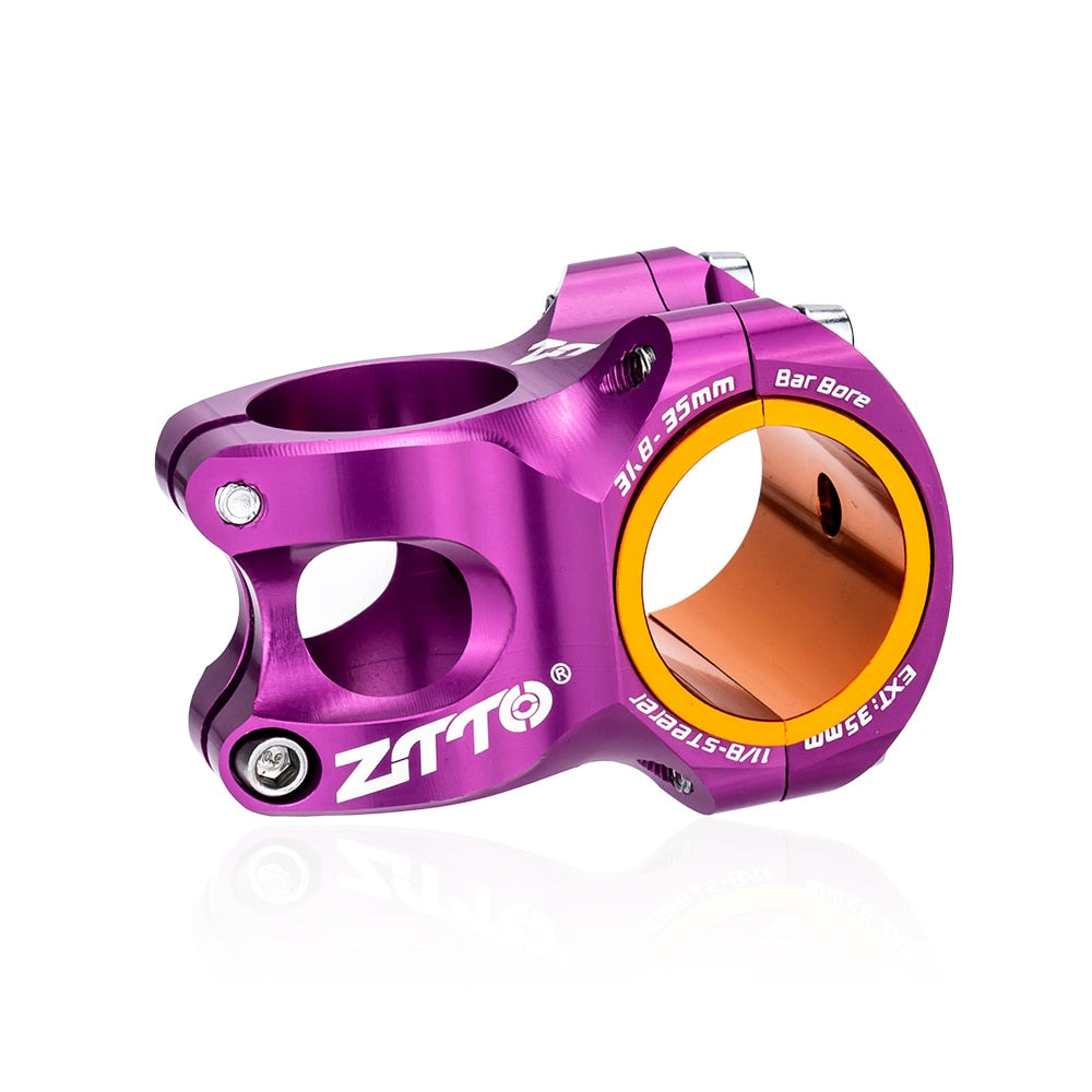ZTTO MTB 50mm Stem CNC 35mm 31.8mm Handlebar Bicycle Ultralight 0 Degree Rise Durable DH AM Enduro 28.6mm Steerer Mountain Bike