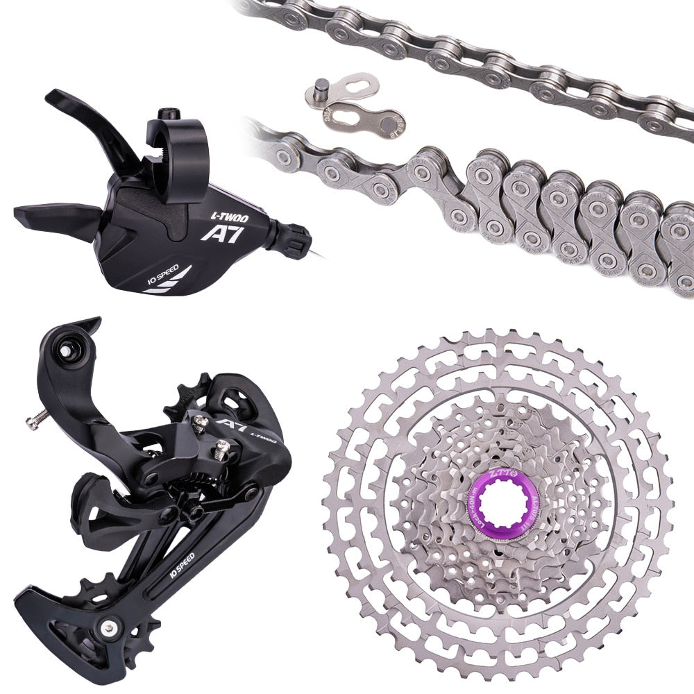 ZTTO MTB 10 Speed 11-42T 10v Groupset 11/50T Wide Range Cassette 11-36T K7 With Chain Shifter Derailleur 10s Group Mountain Bike