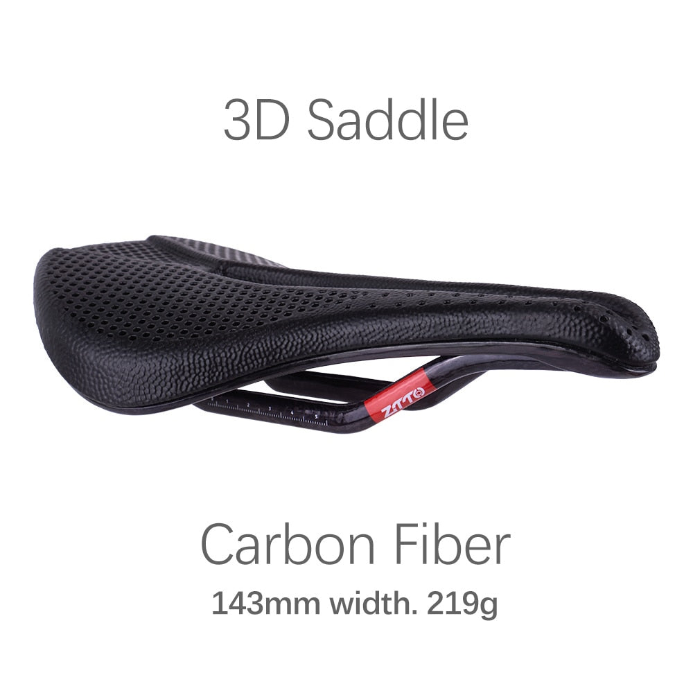 ZTTO Bicycle 3D Printed Saddle Titanium Carbon Rails Ti Power Patented Material Comfortable Road Bike MTB Seat Honeycomb Cushion