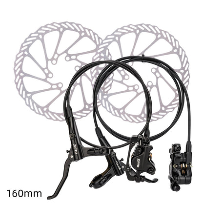 ZTTO MTB Hydraulic Disc Brake IS Post Mounting Left Front Right Rear Calipers Rotor Oil Pressure Brake Set Rotor M6100 MT200