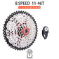 ZTTO 8 Speed Road Bike MTB Cassette 11-25 11-28 11-36 11-46T Gravel 8s Bicycle Freewheel 8v 8Speed 2400 Claris TX800 Compatible
